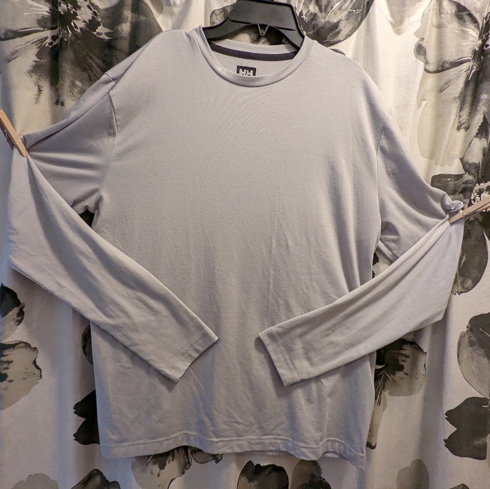 Helly Hansen Underlayer Grey Long Sleeve Tee Size Large Regular